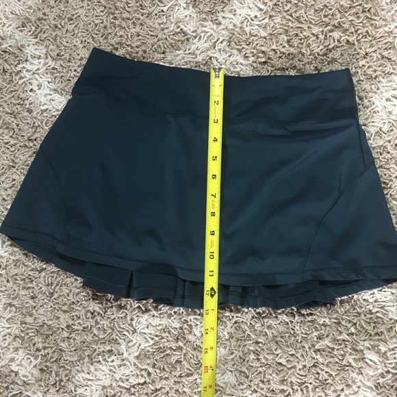 Lululemon Circuit Breaker Skirt II Athletic Running Tennis Submarine Tea… - Picture 15 of 15